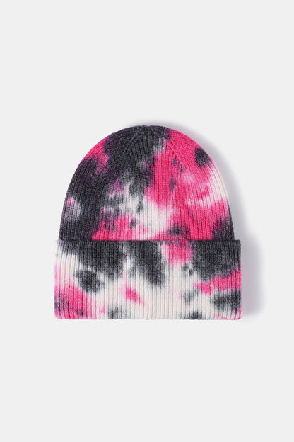 AHTC - Tie-Dye Cuffed Rib-Knit Beanie Hat