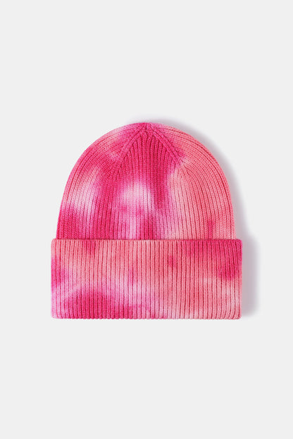 AHTC - Tie-Dye Cuffed Rib-Knit Beanie Hat