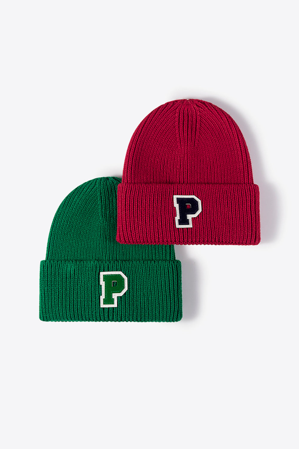 AHTC - Letter Patch Cuffed Knit Beanie