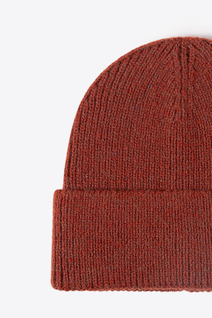 AHTC - Letter N Patch Cuffed Knit Beanie