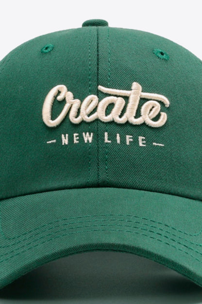 AHTC - CREATE NEW LIFE Adjustable Baseball Cap