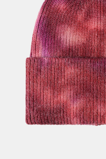 AHTC - Tie-Dye Cuffed Rib-Knit Beanie Hat