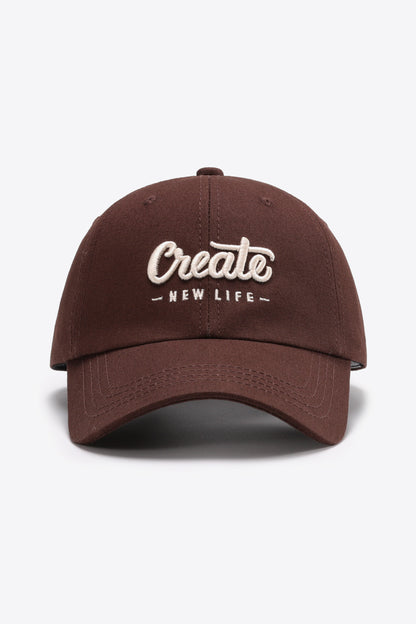 AHTC - CREATE NEW LIFE Adjustable Baseball Cap