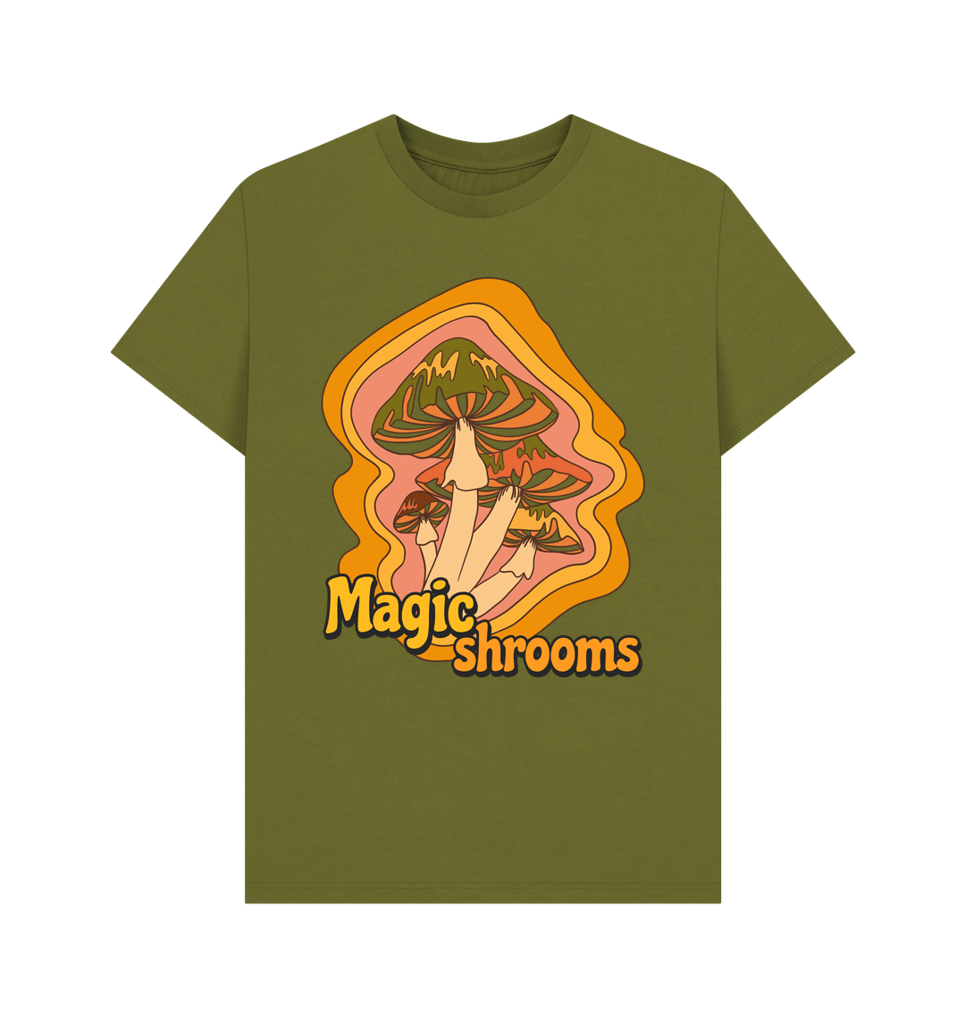 Moss Green Printed T-shirt