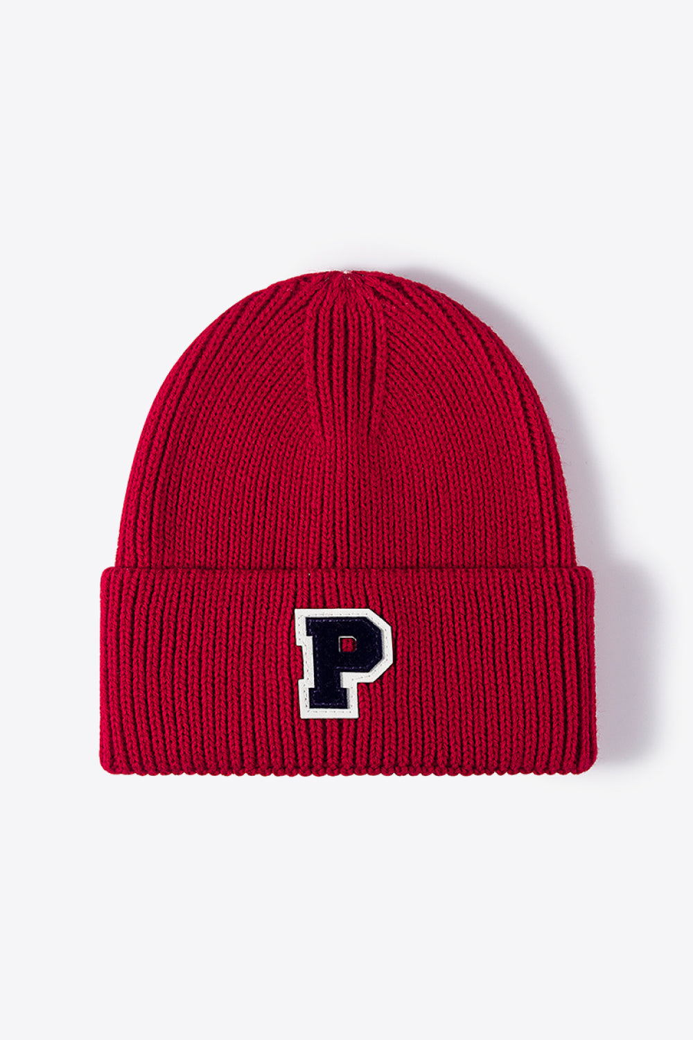 AHTC - Letter Patch Cuffed Knit Beanie