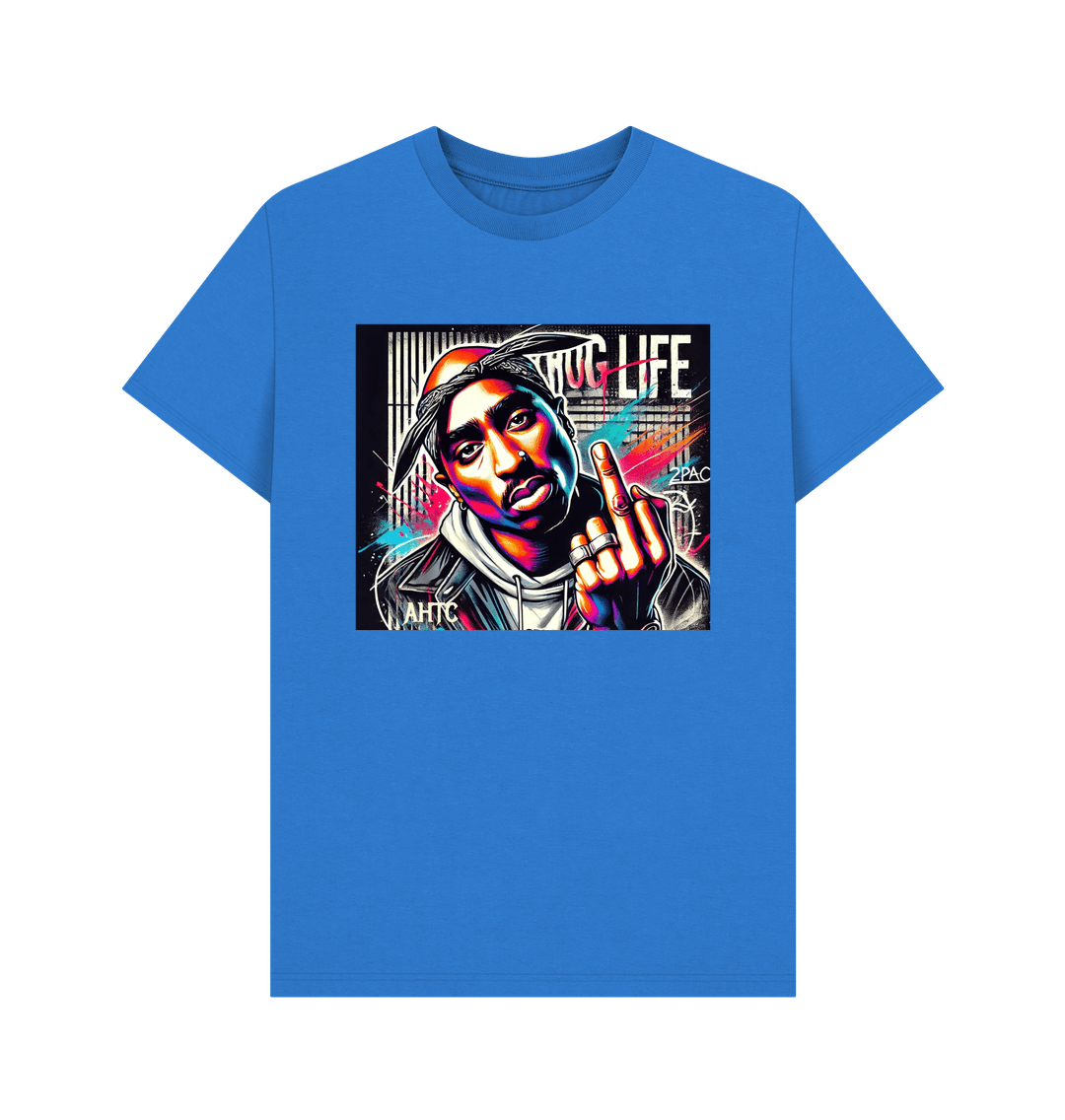 Bright Blue Printed T-shirt