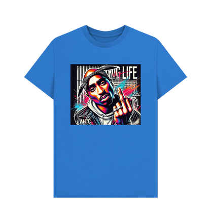 Bright Blue Printed T-shirt