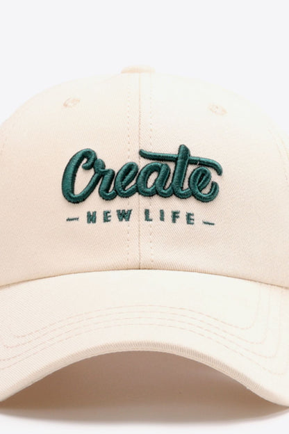 AHTC - CREATE NEW LIFE Adjustable Baseball Cap