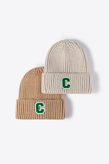 AHTC - Letter C Patch Cuffed Beanie