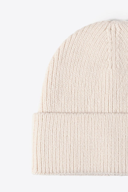 AHTC - Letter N Patch Cuffed Knit Beanie