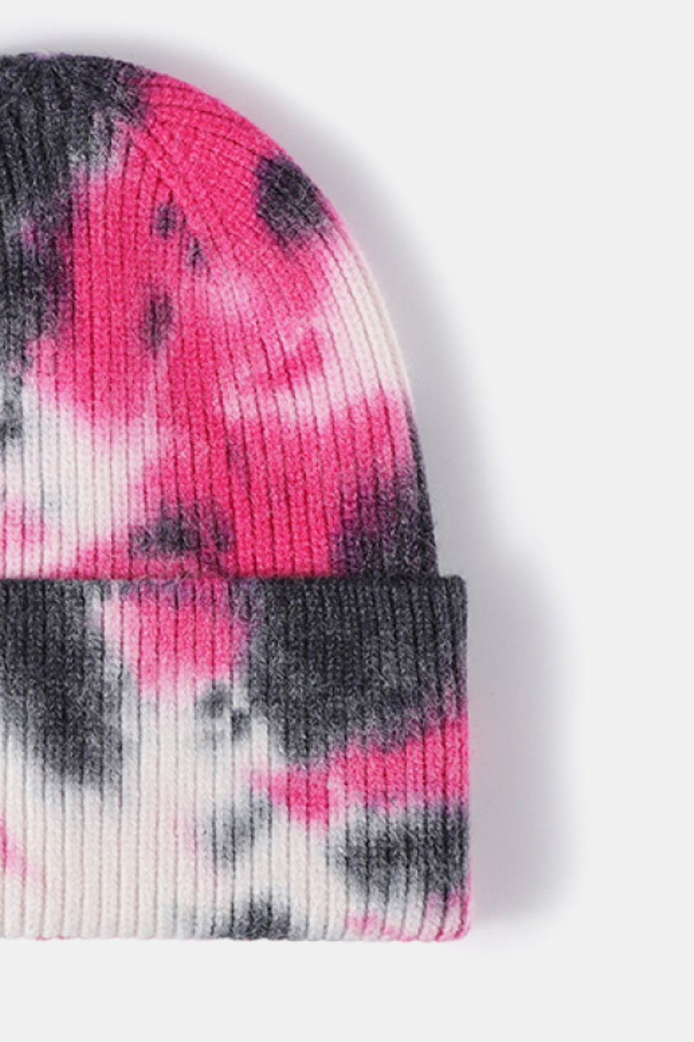 AHTC - Tie-Dye Cuffed Rib-Knit Beanie Hat