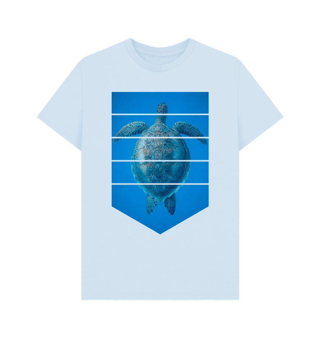 Sky Blue Printed T-shirt