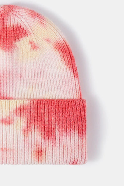 AHTC - Tie-Dye Cuffed Rib-Knit Beanie Hat