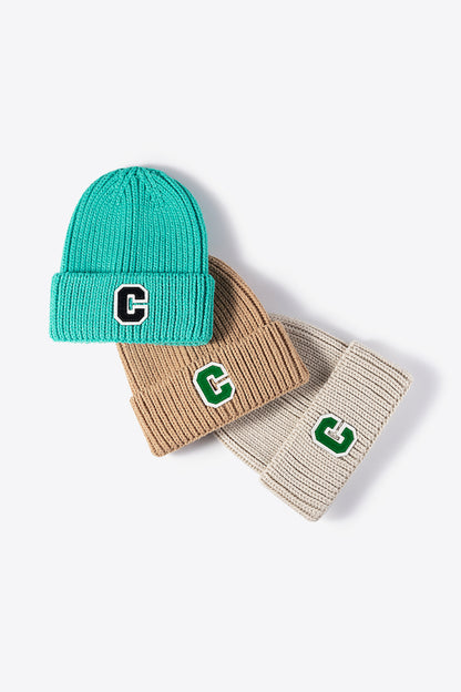 AHTC - Letter C Patch Cuffed Beanie