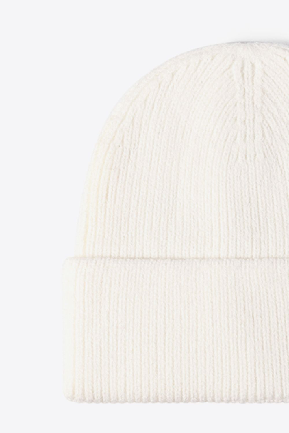 AHTC - Letter N Patch Cuffed Knit Beanie