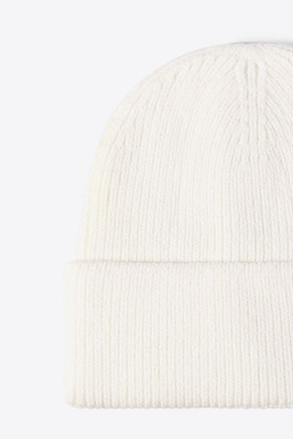 AHTC - Letter N Patch Cuffed Knit Beanie