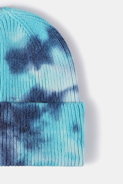 AHTC - Tie-Dye Cuffed Rib-Knit Beanie Hat