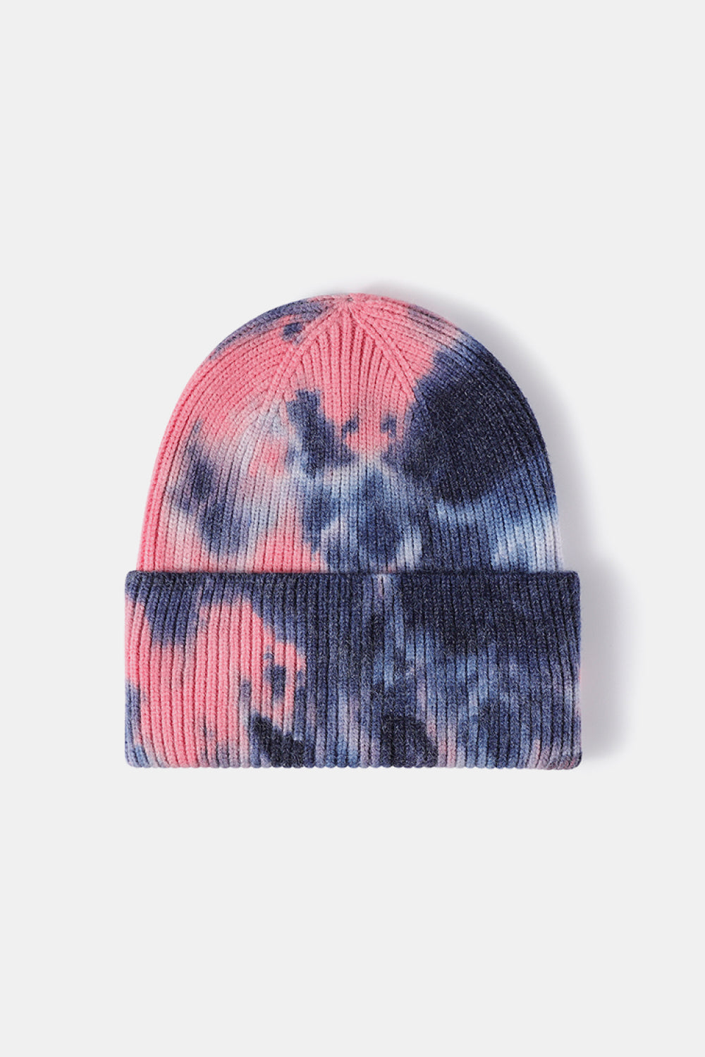 AHTC - Tie-Dye Cuffed Rib-Knit Beanie Hat