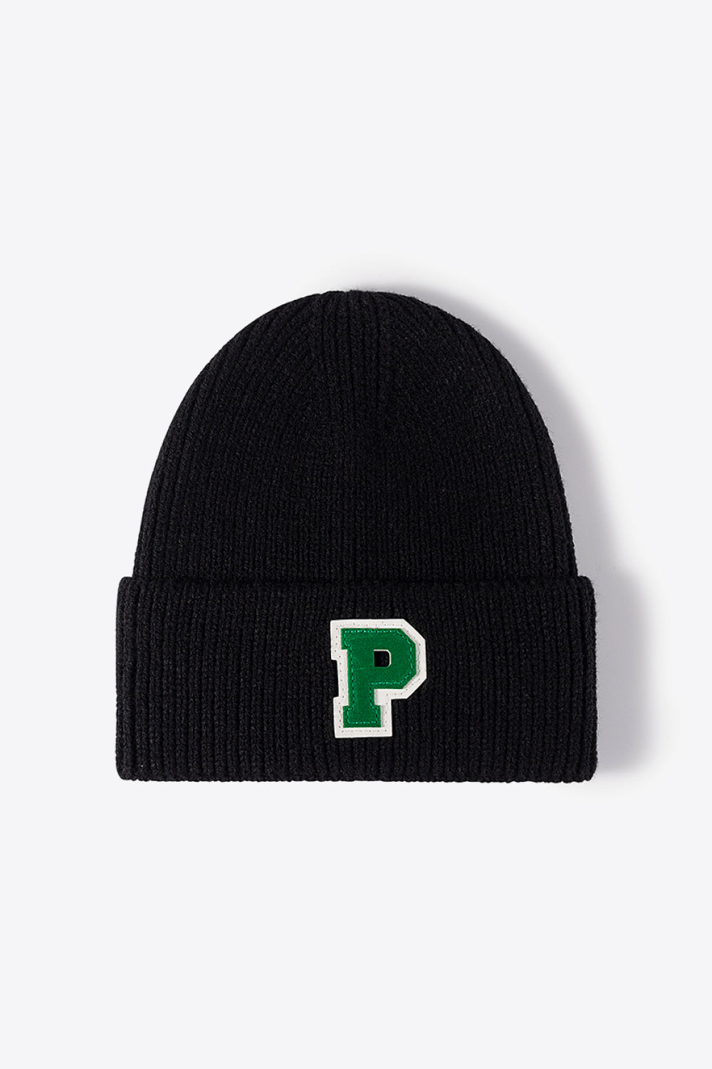 AHTC - Letter Patch Cuffed Knit Beanie