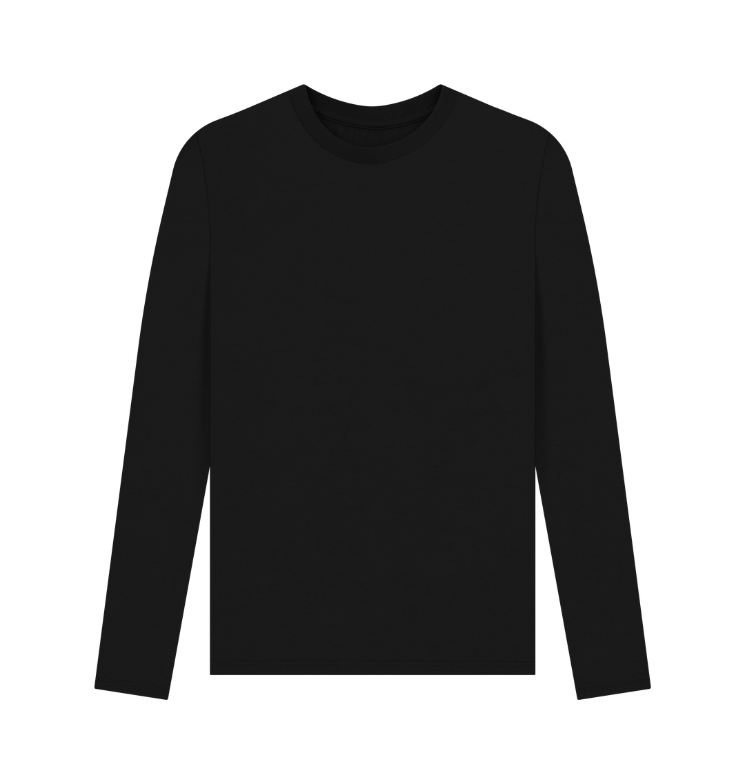 Black Printed Long Sleeve T Shirt