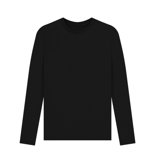 Black Printed Long Sleeve T Shirt