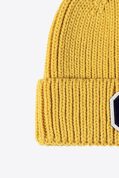 AHTC - Letter C Patch Cuffed Beanie