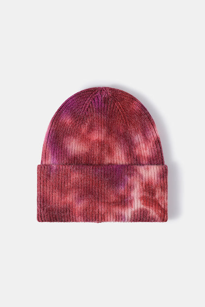 AHTC - Tie-Dye Cuffed Rib-Knit Beanie Hat