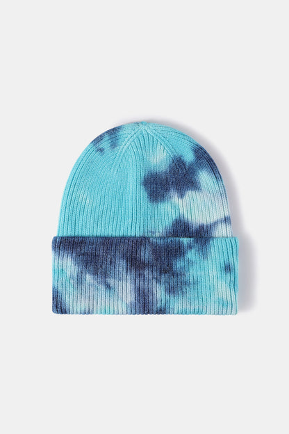 AHTC - Tie-Dye Cuffed Rib-Knit Beanie Hat