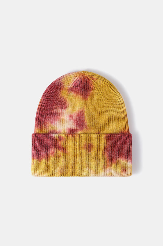 AHTC - Tie-Dye Cuffed Rib-Knit Beanie Hat