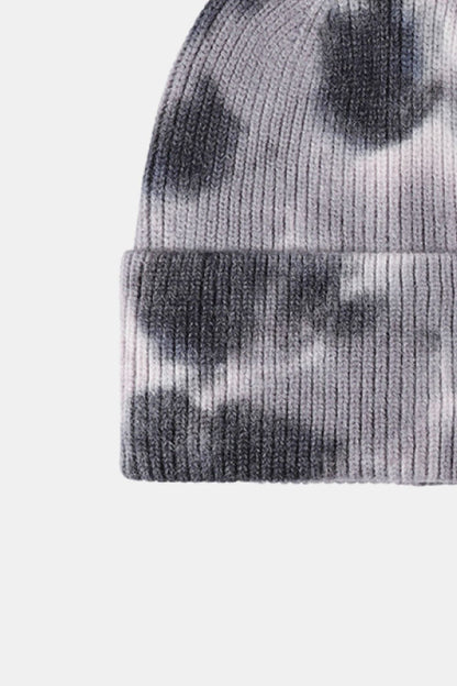 AHTC - Tie-Dye Cuffed Rib-Knit Beanie Hat