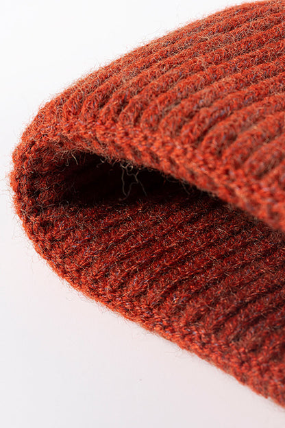 AHTC - NEWYORK Patch Rib-Knit Cuffed Beanie