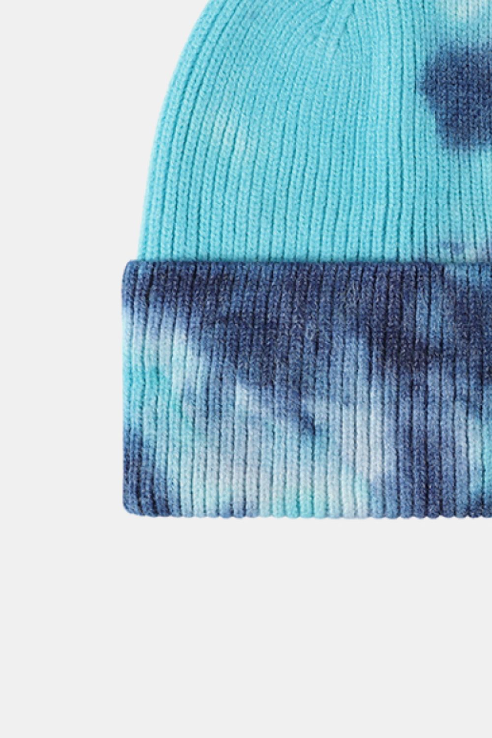 AHTC - Tie-Dye Cuffed Rib-Knit Beanie Hat