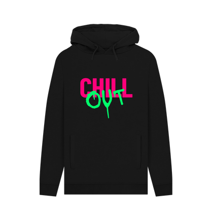 Black Printed Hoody