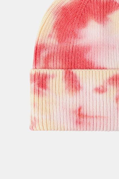 AHTC - Tie-Dye Cuffed Rib-Knit Beanie Hat