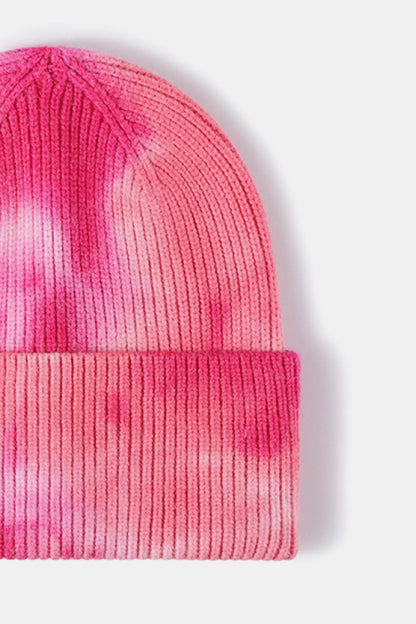 AHTC - Tie-Dye Cuffed Rib-Knit Beanie Hat