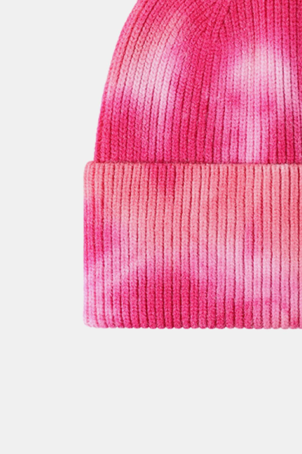 AHTC - Tie-Dye Cuffed Rib-Knit Beanie Hat