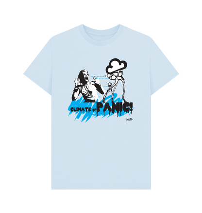 Sky Blue Printed T-shirt