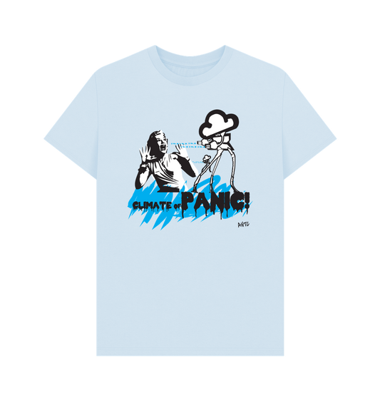 Sky Blue Printed T-shirt