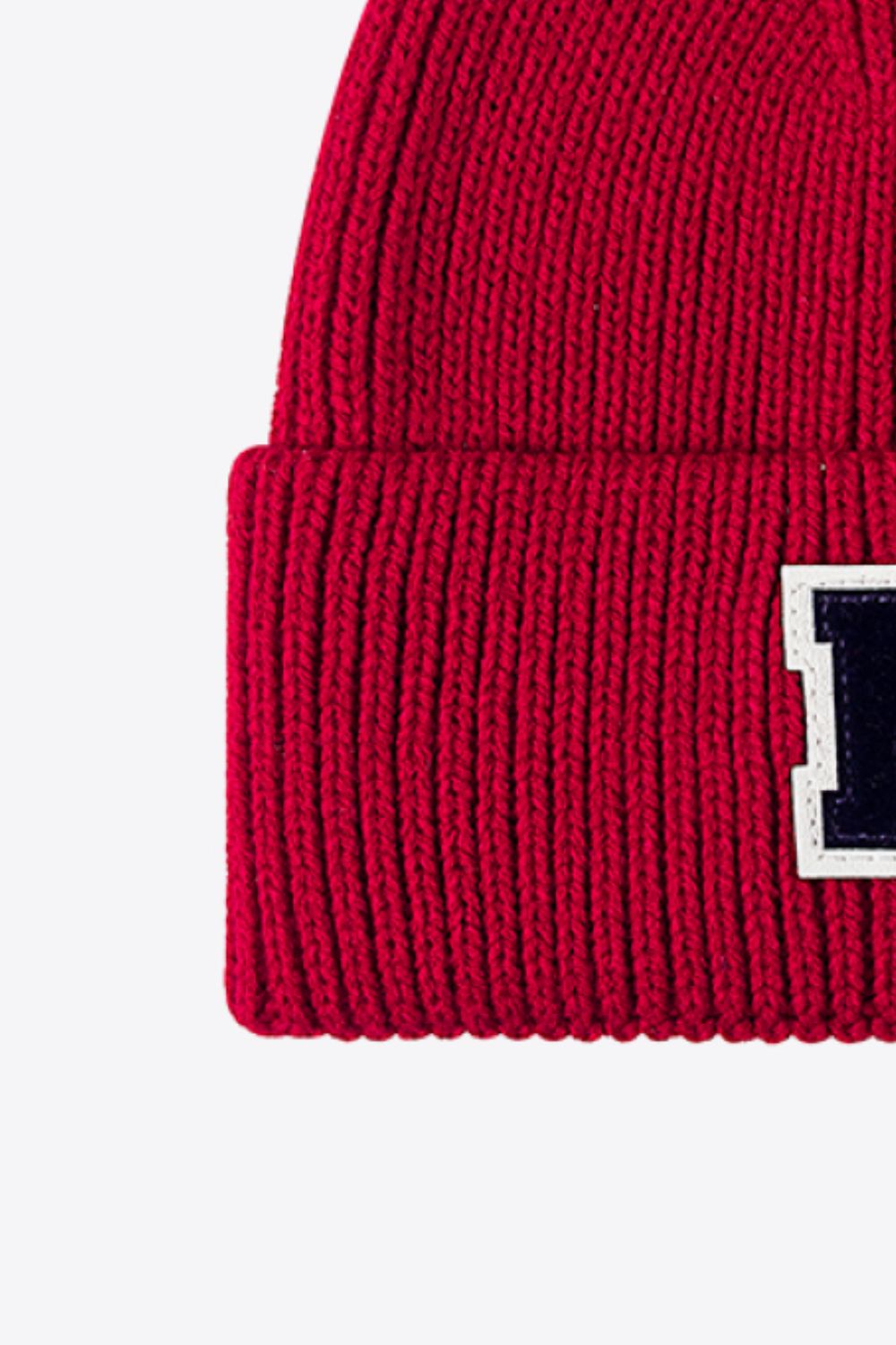 AHTC - Letter Patch Cuffed Knit Beanie