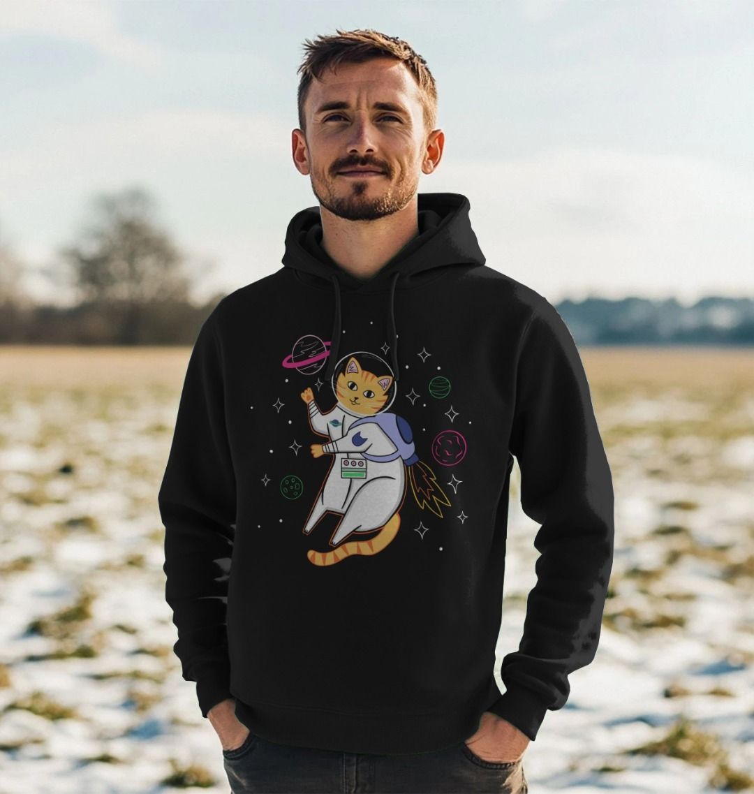 AHTC - Space Cat Organic Cotton Premium Hoodie